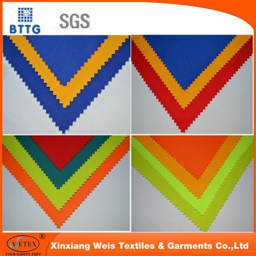 EN11612 Flame Retardant 100 FR Cotton Fabric For Safety Workwear