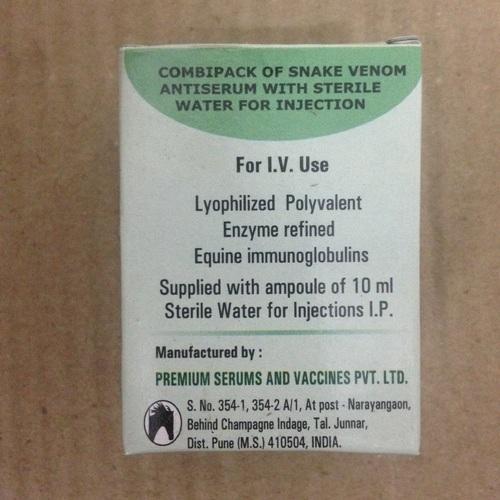 Injection Anti Snake Venom, For Clinical, Packaging Size : 10 Ml