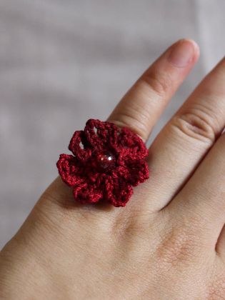 Red Flower Ring