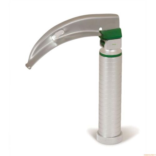 Polished Metal Green Channel Laryngoscope