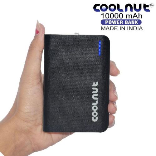 COOLNUT CMPBNC-35 Power Bank 10000mAh Black Dual USB Port, Portable Charger Power Banks