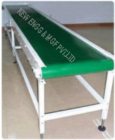 Mild Steel 100-200 Kg PVC Polished Motor Belt Conveyor, Certification : ISO 9001:2008