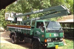 Sky Lifts With Slewing Bucket