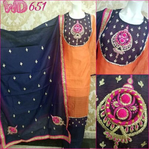 CHANDERI GOTTA WORK SUITS W-651