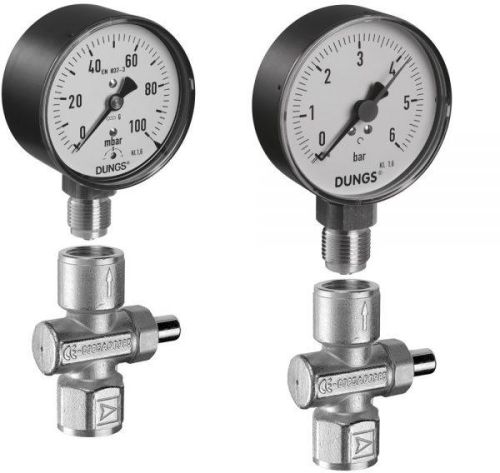 Push Button Valve Pressure Gauge