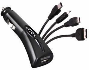 Intex Multi Pin USB Car Charger