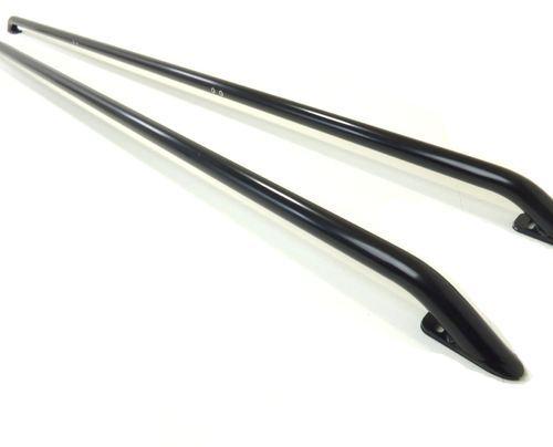 Polished.Non Polished Fiber Black Car Roof Rails, Color : Silver