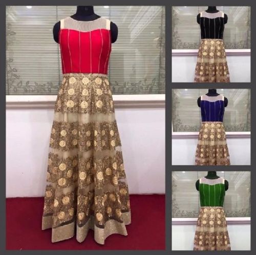 Bridal Net Designer Gown, Occasion : Festive, Wedding, Ceremony, Party