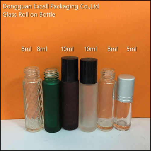 Glass Roll On Bottle For Cosmetic