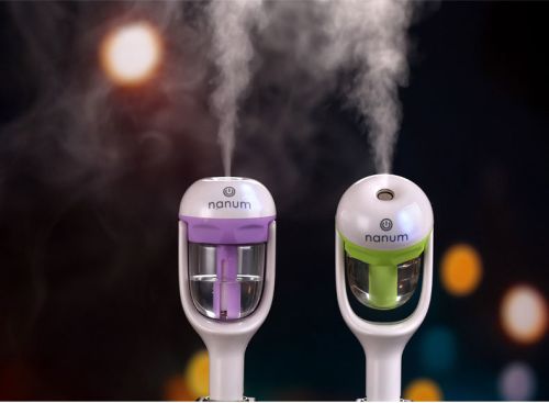 Fashion 12V Rotatable Air Purifier Ultrasonic Humidifier For Car Aroma Diffuser
