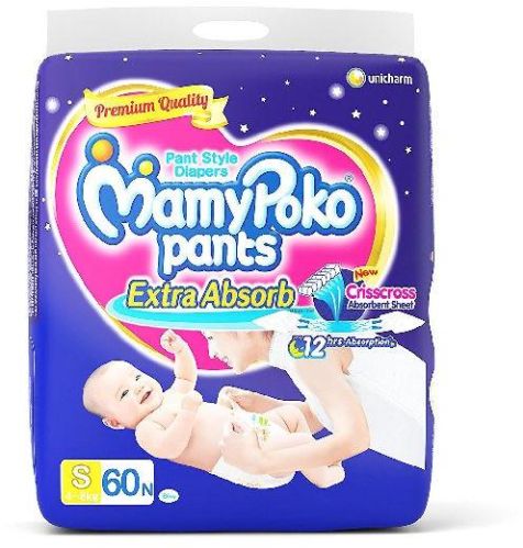 Mamy Poko Small Size Baby Diapers (60 Count)