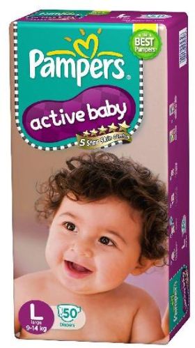 Large 50 Pampers Active Baby