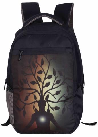 Black Print Bagpack