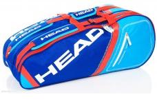 Head Core 6R Combi Tennis Kit Bag, Navy/Red