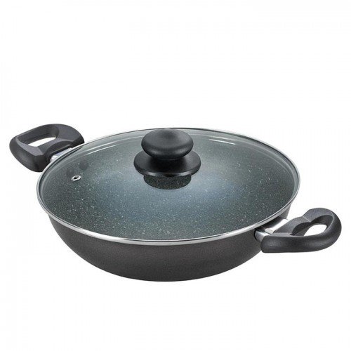 Omega Deluxe Granite Kadai 240 Mm With Lid