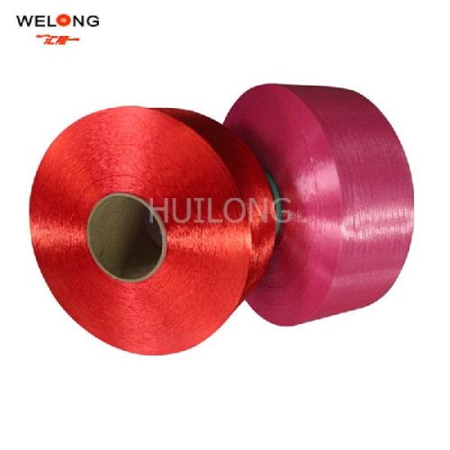 100 Polyester FDY Yarn, Brand Name : HUILONG, Technics : DOPE DYED