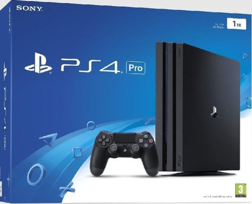 SONY PLAYSTATION 4 PS4 PRO 1TB 1 TERABYTE CONSOLE BLACK 4K WIFI BLURAY 1000 GB