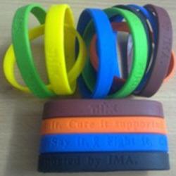 Debossed Silicone Wristbands