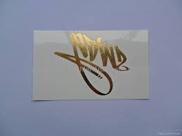 Foil Transfer Stickers