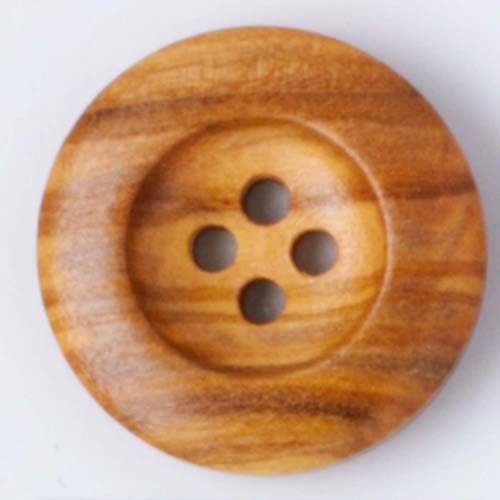 Wooden Garment Buttons, Shape : Round