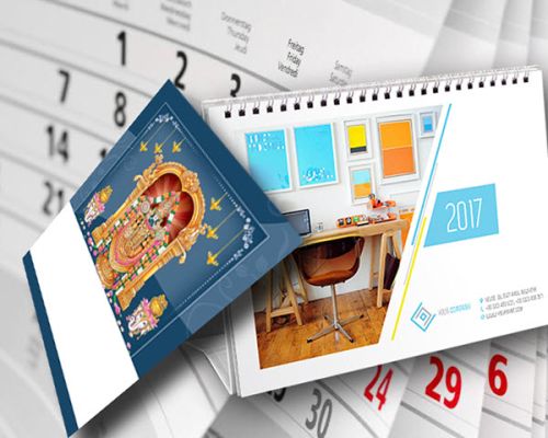 Paper Printed Table Calendar, Size : Standard