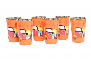 Big Orange Steel Tumbler