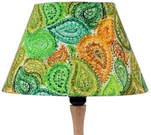 Green Paisley Lampshade Taper