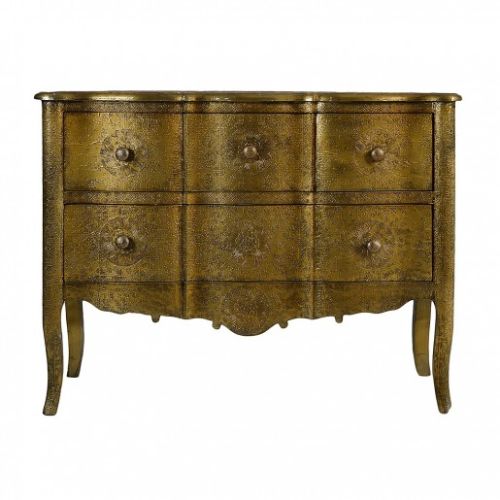 Premium Quality Wood Gold Metal Vintage Chest, Color : Golden