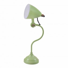 Metal Green Study Lamp, Color : Light Green/ White