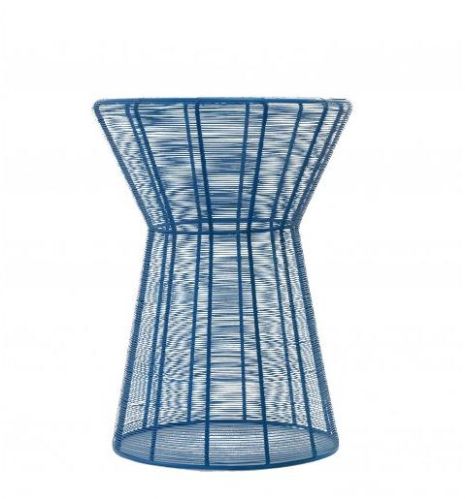 Iron Mesh Table: Blue