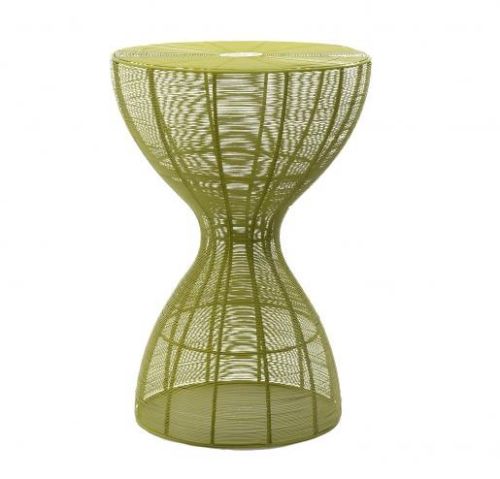 Iron Mesh Table: Green