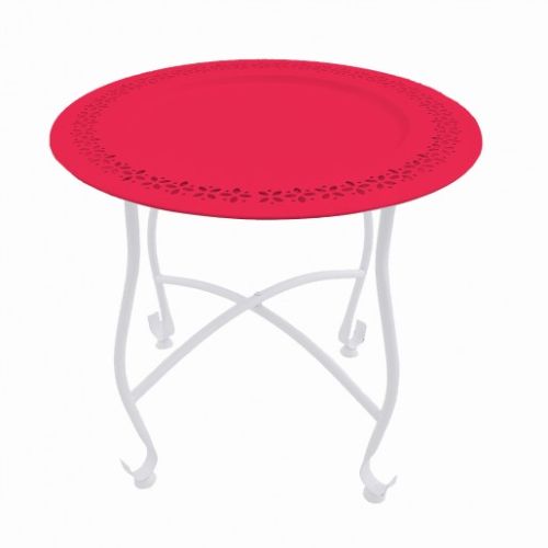 Iron Moroccan Table, Color : Pink