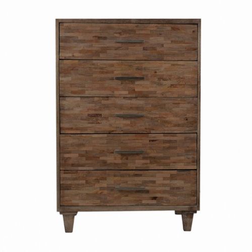 Mosaic Wood Chest Of Drawers, Color : Brown