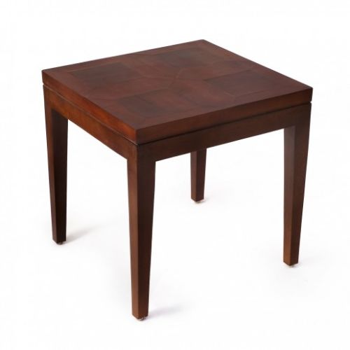 Teak Wood Tanner Square Side Table, Color : Wooden Finish