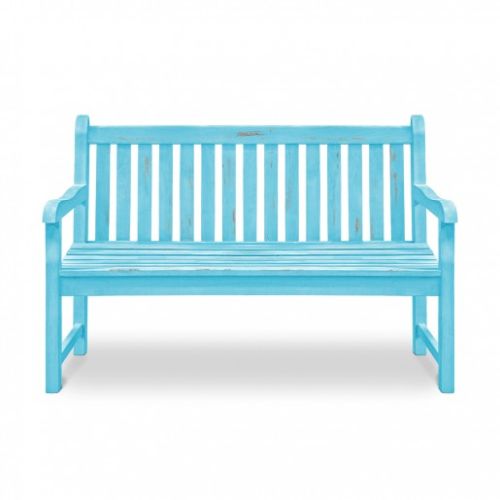 Wooden Bench: Antique Blue