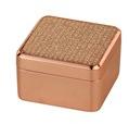 Rose Gold Jewellery Box (Square Shape)