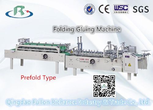 Automatic Prefold Corrugated Carton Board Folding Gluing Machine