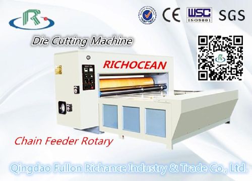 Semi-Automatic Chain Feeder Rotary Die Cutting Carton Box Making Machine
