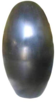 Oval Marble Stone Shivling, Color : Black