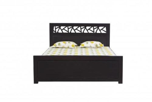 Frett Work Bed Without Box, Color : DarkåÊWalnut