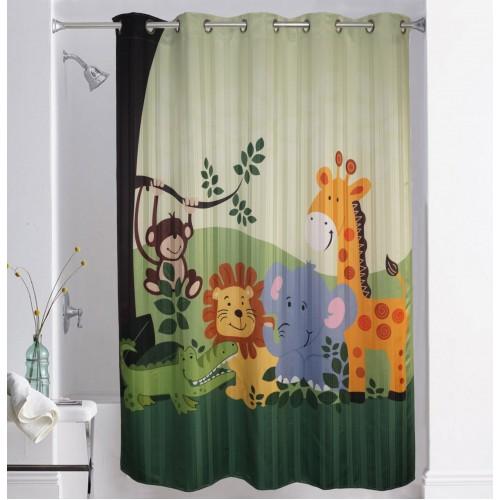 Lushomes Digitally 10 Eyelets Printed Kids Design 1 Shower Curtain