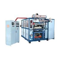 Semi Automatic Disposable Plastic Glass Making Machine, Color : Blue