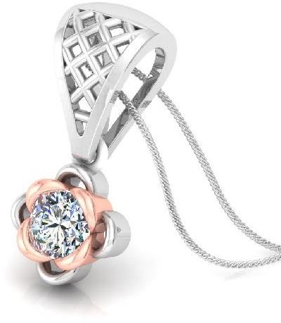 White Gold Designer Diamond Pendant