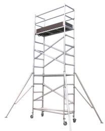 Aluminium Single Width Mobile Tower Scaffold