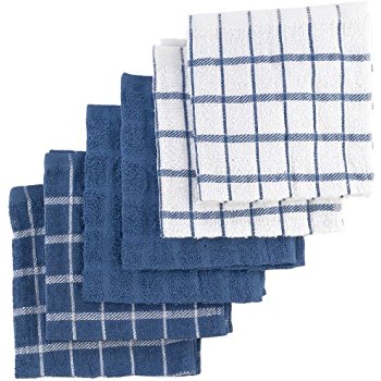 Cotton Fabric Kitchen Towels, Pattern : Checkered