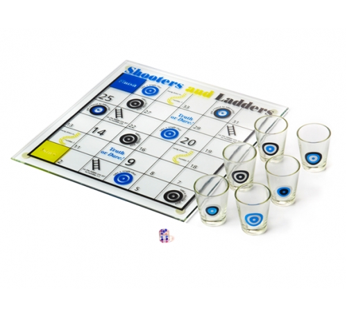 Shooters and Ladders Drinking Game Set