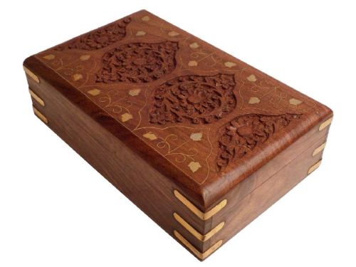 VIAN0541A Wooden Handmade Jewellery Box, Color : Brown