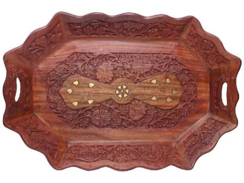 Crafts'man Wooden Fruit Serving Tray