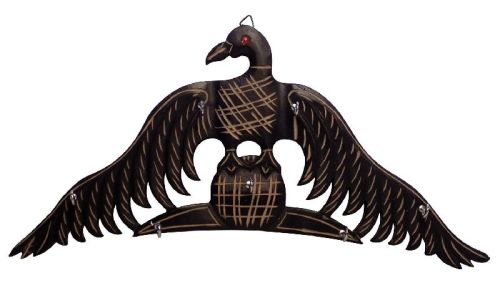 VIAN0315A Wooden Bird Shaped Wall Hanging With Key Hooks