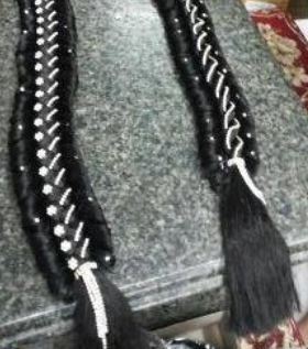 165g Synthetic Fiber Artificial Hair Braid, Length : 30-45inch